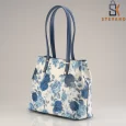Women’s bag – blue or red, with beautiful design 3013.