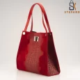 Women’s bag – blue, brown or green, with beautiful design 3014.