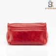 Ladies bag – green or red, with beautiful design, shoulder bag 3006.