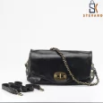 Ladies Bag – schwarz, mit schönem Design, Umhängetasche 3006.
